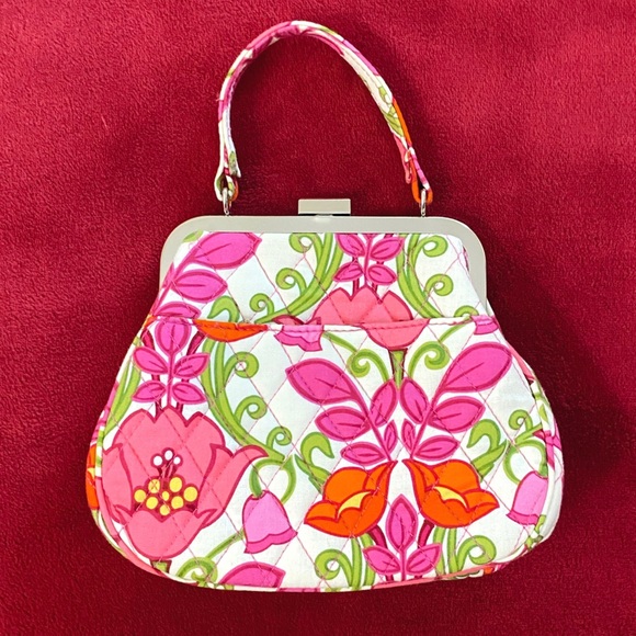 Vera Bradley Lilli Bell Pink Floral Purse - Picture 10 of 10